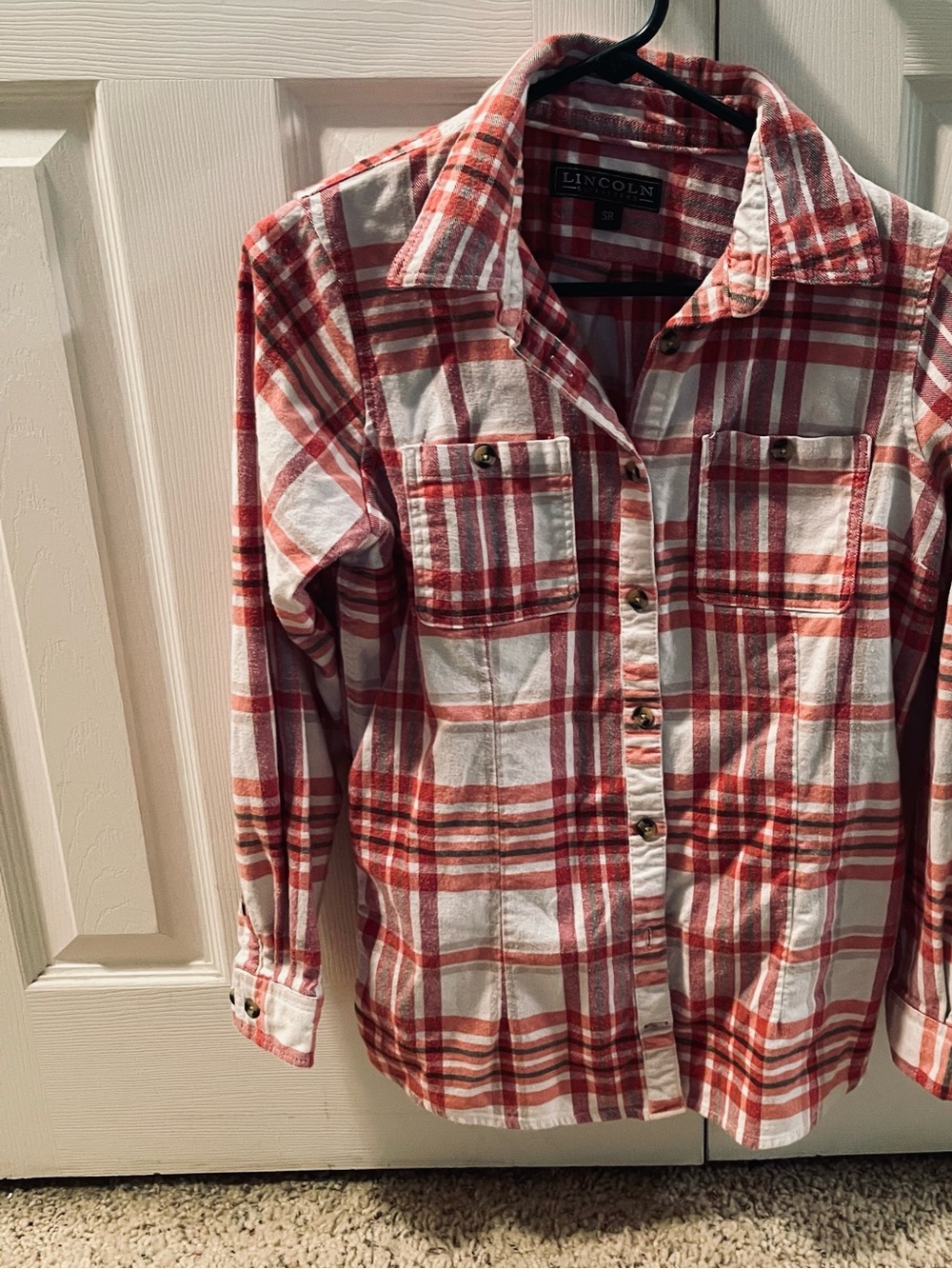 Red Plaid Button-Down Shirt - Women's Casual Flannel